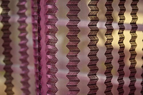 Image of HOME UTSAV 1 Piece Sheer Premium Tissue Net Polyester Curtains for Window 5 Feet, Wine