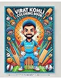 Virat Kohli Coloring Book: Dive into the dynamic world of cricket with the Virat Kohli Coloring Book!