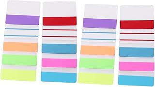 Operitacx Adesivo Transparente Adesivos Coloridos Rótulos De Adesivos Encadernação Transparente Guias De Marcador De Livro Guias De Marcação De Página Guias De Bandeiras De Livro Guias De