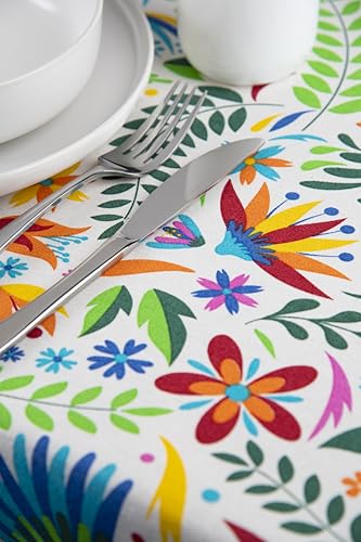 Nappe rectangulaire coton polyester lavable pour repas de famille Excelsa 140x240 - 6