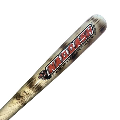 33\" / 30 / Flame Work Pro Maple Wood Baseball bat for Professional Players Barrel with Cupped/Barrerl 2.50\" with Classic Natural Wood Color by Naqqash Sports