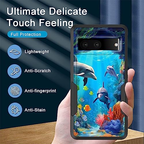 Coque Pixel 7a dauphins évite les bris d'écran et rayures