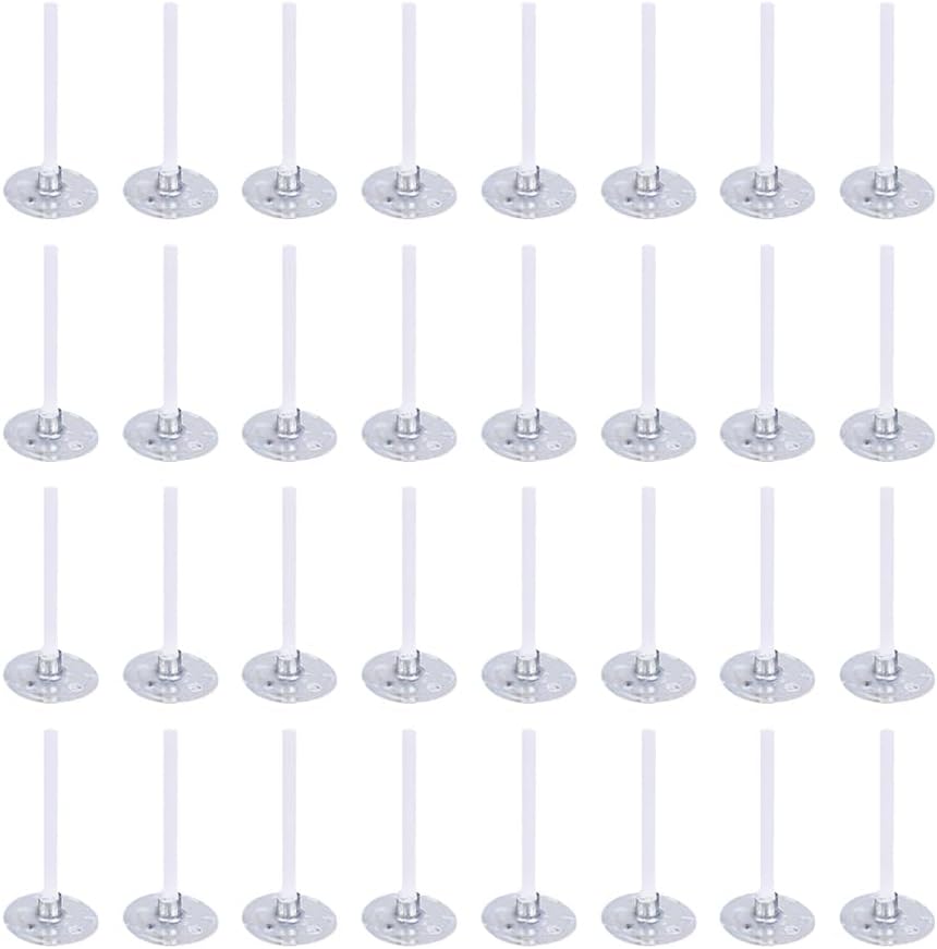 500 Pcs 1 Inch Tea Light Candle Wicks Wedding Party Candle Wicks Candle Making Tealight Wicks Pre Waxed Holiday Candle Wicks with Metal Tabs for DIY Projects