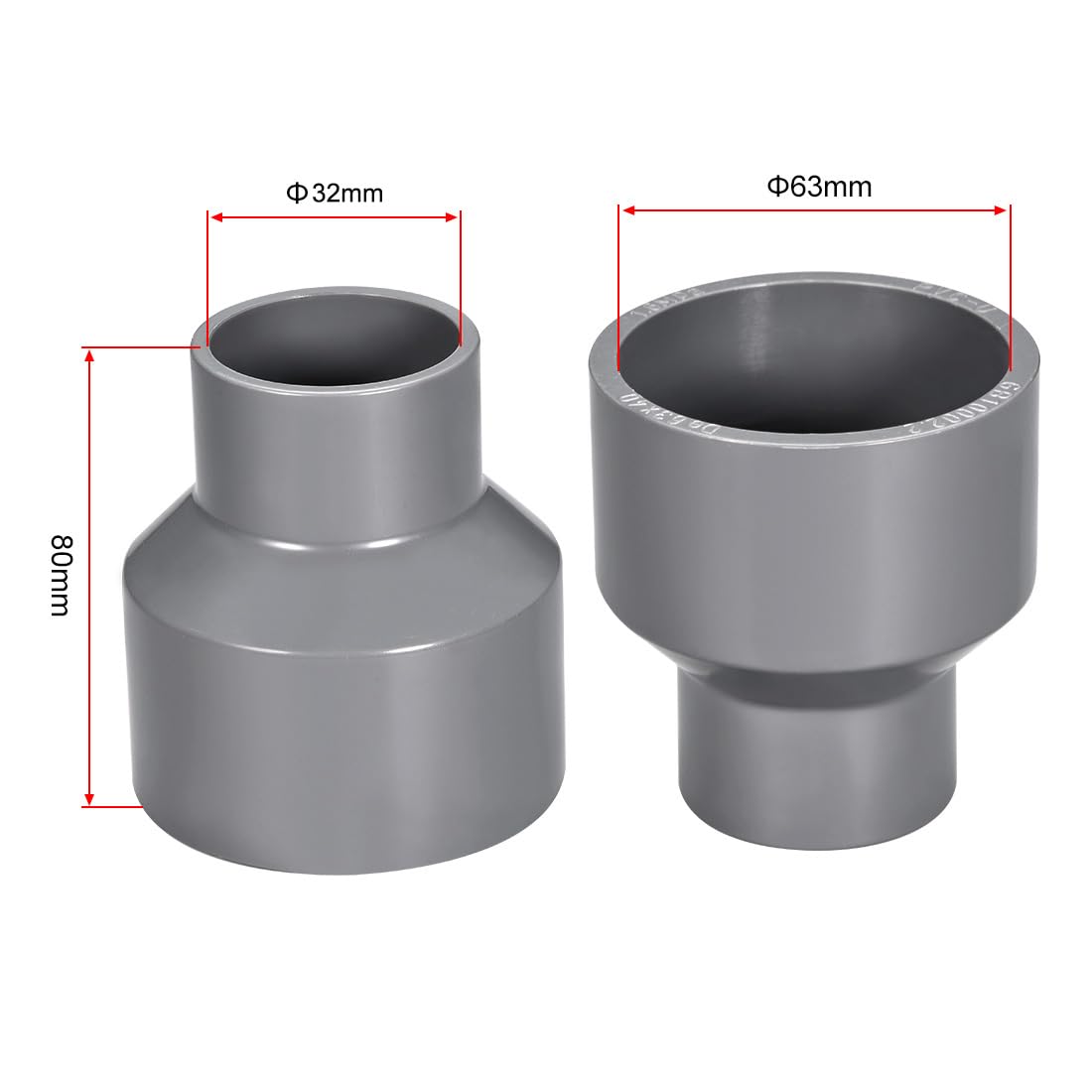 Sourcing mappa dritto PVC raccordo adattatore di