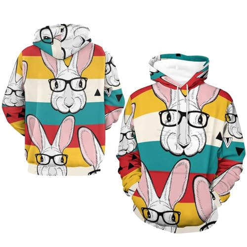Sweats À Capuche Manche Longue UMENG avec imprimé graphique moderne taille S - 7