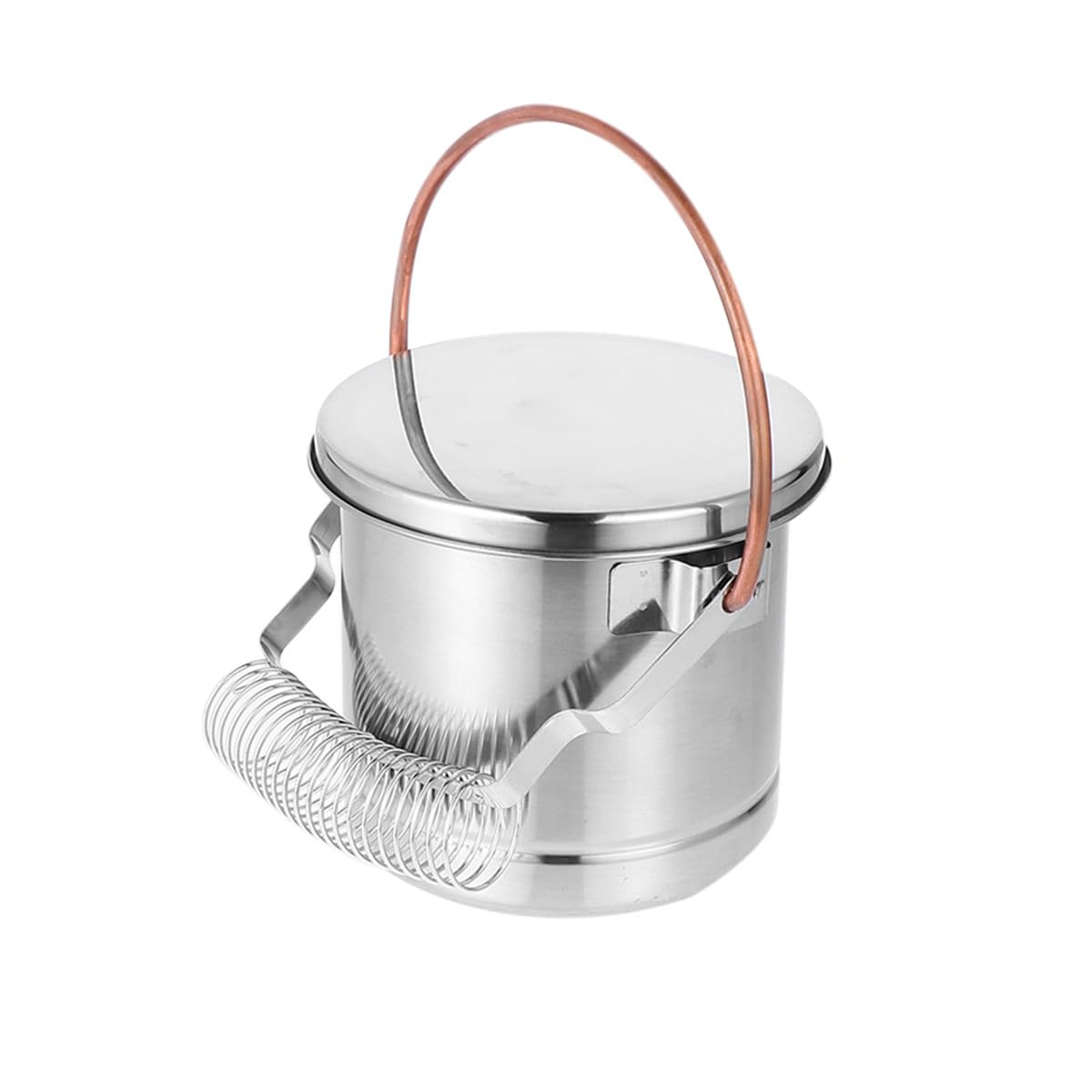 Homoyoyo Pulitore per Pennelli in Acciaio Inox 304 Secchio e Filtro Rimovibile Lavapennelli Artistico Portaspazzole a Spirale Mobile Vasca per Pulizia e Asciugatura Pennelli per Pittura