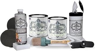 ALL-IN-ONE Paint, 2 Quart Cabinet Paint Bundle and Tool Kit - Cashmere (...
