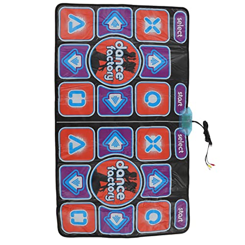 Chrees Alfombra de Baile Electrónica, Almohadilla de Juego de Música Inalámbrica para 2 Jugadores con Alta Sensibilidad para Niños y Adultos, Pista de Baile Plegable de PVC para I