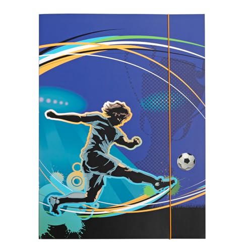 Idena 11189-Carpeta Motivo de fútbol, Documentos de cartón