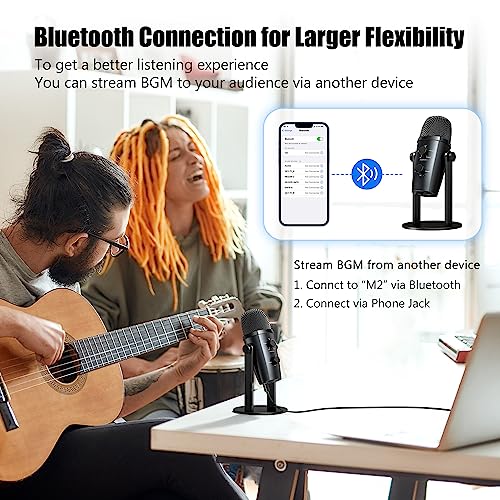 Xzl Usb Condenser Microphone For Gaming, Streaming, Recording, Podcasting, Plug And Play With 3.5Mm Headphone Monitoring Jack, Noise Cancelling, Add Reverb, Volume Control, For Pc, Mac, Ps4/5 #TOP3