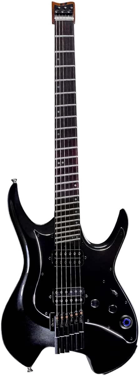 GTRS W800 Professional Electric Guitar Kit with Intelligent Process System Guitar Simulations Effects Drum Looper Metronome Support App Control for Recording Performance Practice(Black)