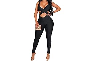 Clubwear Nightmare: Women's Sexy Sleeveless One-Piece Bodysuit