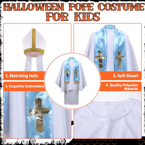 Disfraz de Papa para niños Halloween tamaño S miniatura 5