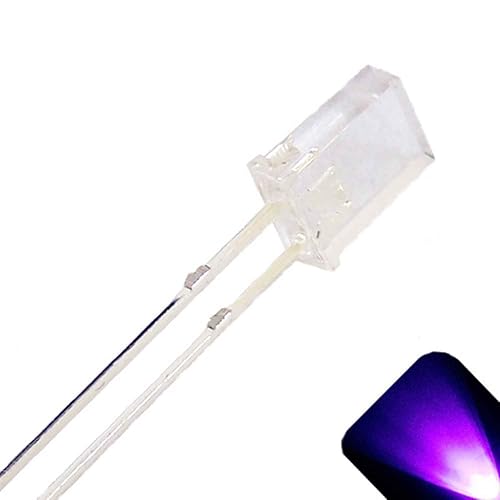 0.079x0.197x0.276 in Rectángulo Gran Angular UVPúrpura LED (Paquete de 20)