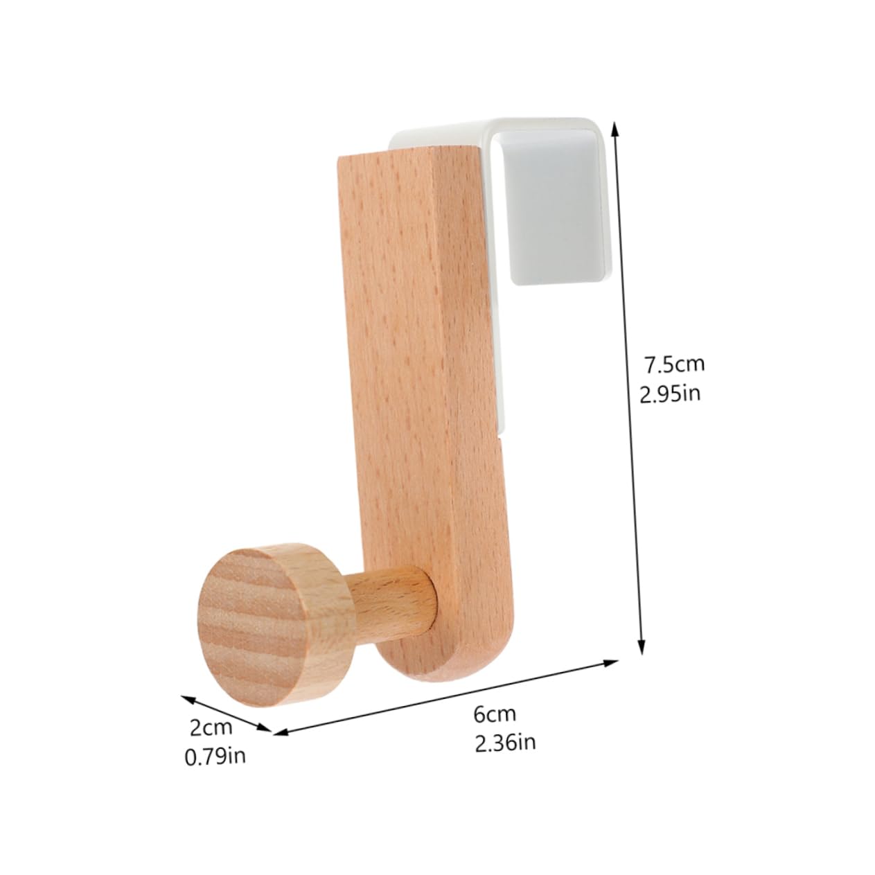 STOBAZA Non-Slip Iron Door Hook Overcoat Rack Hat Hanger Easy Installation Compact