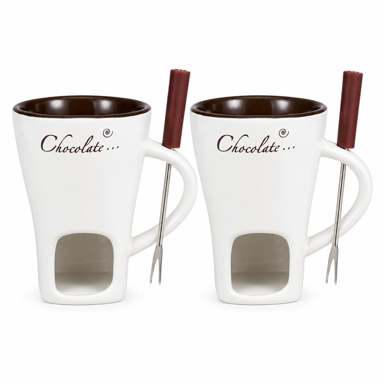 Chauffe-chocolat pour vos soirées fondue conviviales - 2 pcs