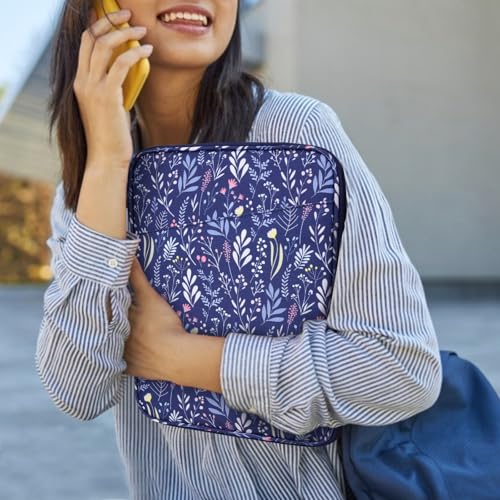 Image of Dadanism 9-11 Inch Tablet Sleeve Bag Carrying Case for iPad (A16) 11th Gen 11 inch, iPad 10th Gen 10.9 inch Air 5 /4, iPad Air M4 /Pro M5 11 inch, iPad 9 /8 /7th Gen 10.2 inch, Galaxy Tab A11+ Plus 11 inch, Branche Dark Blue