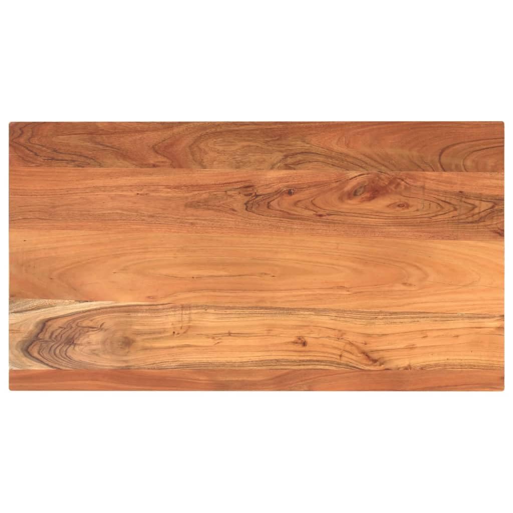 vidaXL Prostokątny blat z litego drewna akacjowego 120x60x2,5 cm - powierzchnia stołu kawowego