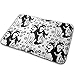 Produktbild huibe Rutschfeste Memory Foam Badematte Duschvorleger - Siberian Husky mit Schneeflocken - 40X60CM Saugfähige Schnell-Trockene Bodenmatte Teppiche Home Decor Badezimmerwanne Kichen Teppiche