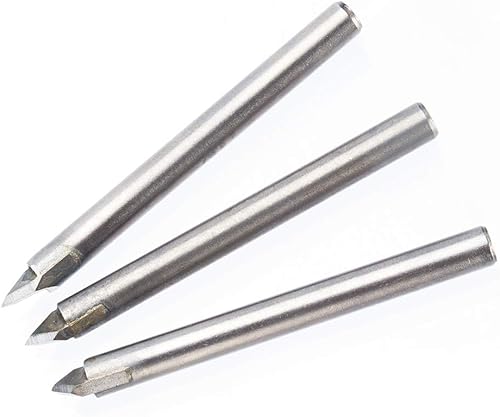 Miniatura 6 de 5 Uds 60 Grados Router Bits CNC Grabado Router Bit 3D Pirámide Piedra Grabado Bits Tallado V Bit con 0.236 in Shank Router Bit para Piedra