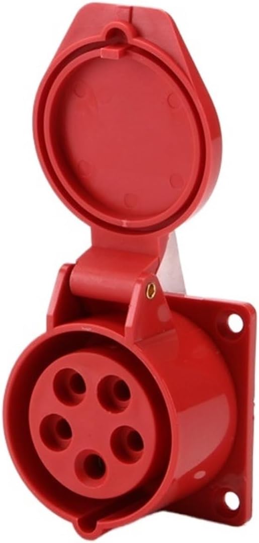 16A IP44 5 Pin 3P+E+N Industrial site Plug sockets 380~415V Male/Female Site Sockets(Dark Grey)