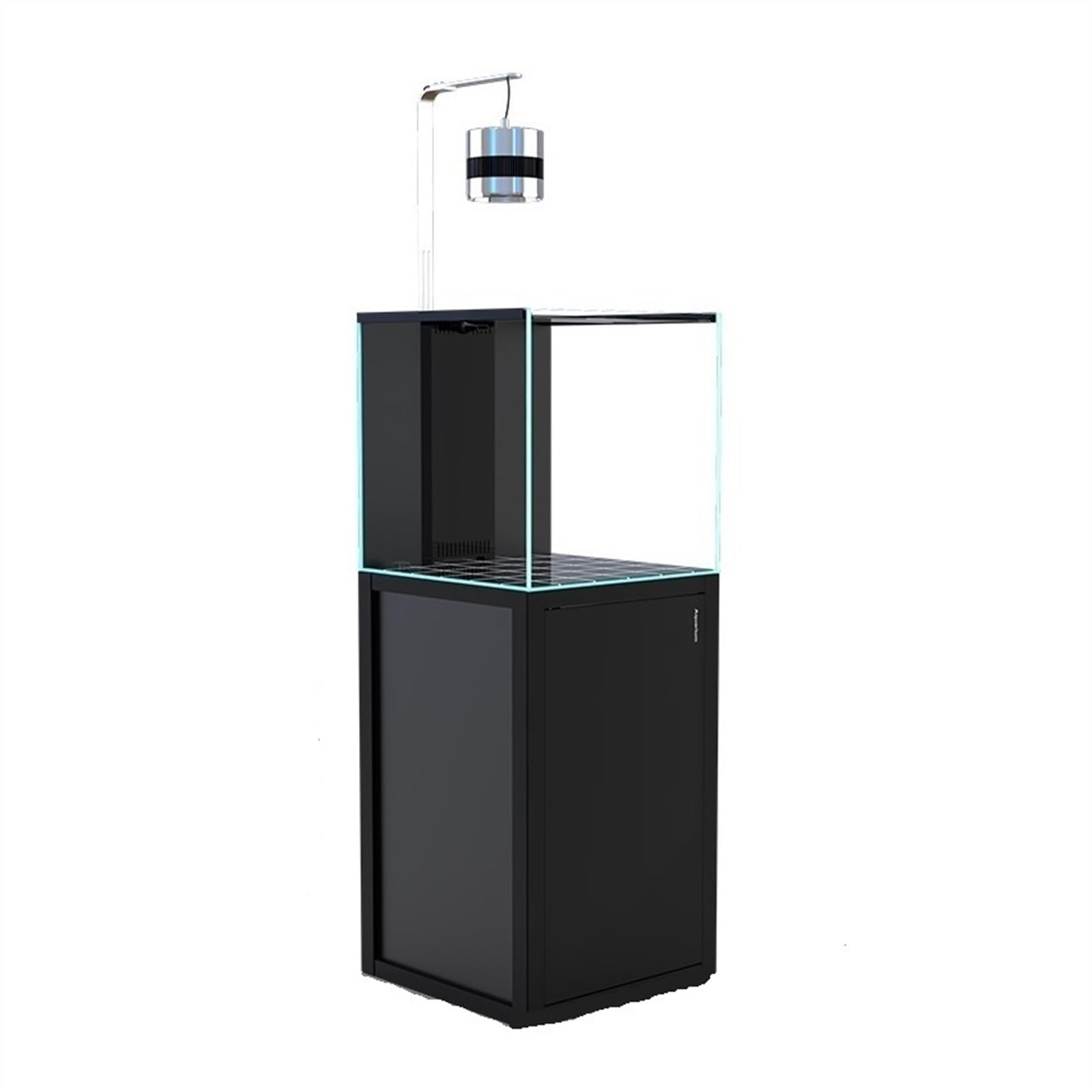 Aquarium Glasfischtank, großes bodenstehendes Aquarium mit Sockel, Salzwasserfischtank, Rucksack, Überlauf-Bodenfilter, unter dem Filtertank for Korallen-Salzwasserfische Fisch Aquarium(50x50x131cm)