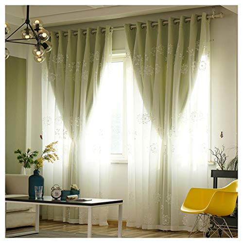 Cortinas opacas de doble capa rosa con ojales para oscurecimiento térmico de ventanas 4