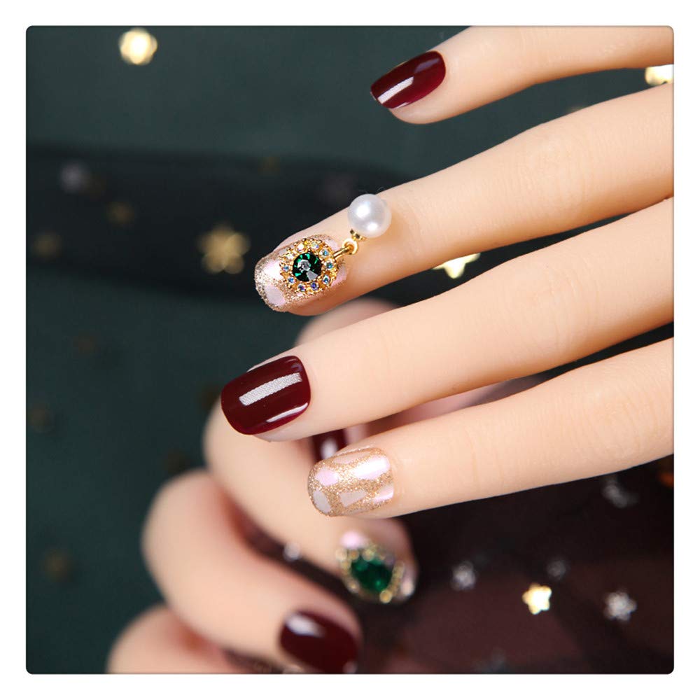 Uñas Postizas La Novia Puede Tomar Un Parche De Uñas Postizas Para Quitar Las Uñas Impermeables Para Mujeres Embarazadas Con Una Pieza De Diamante