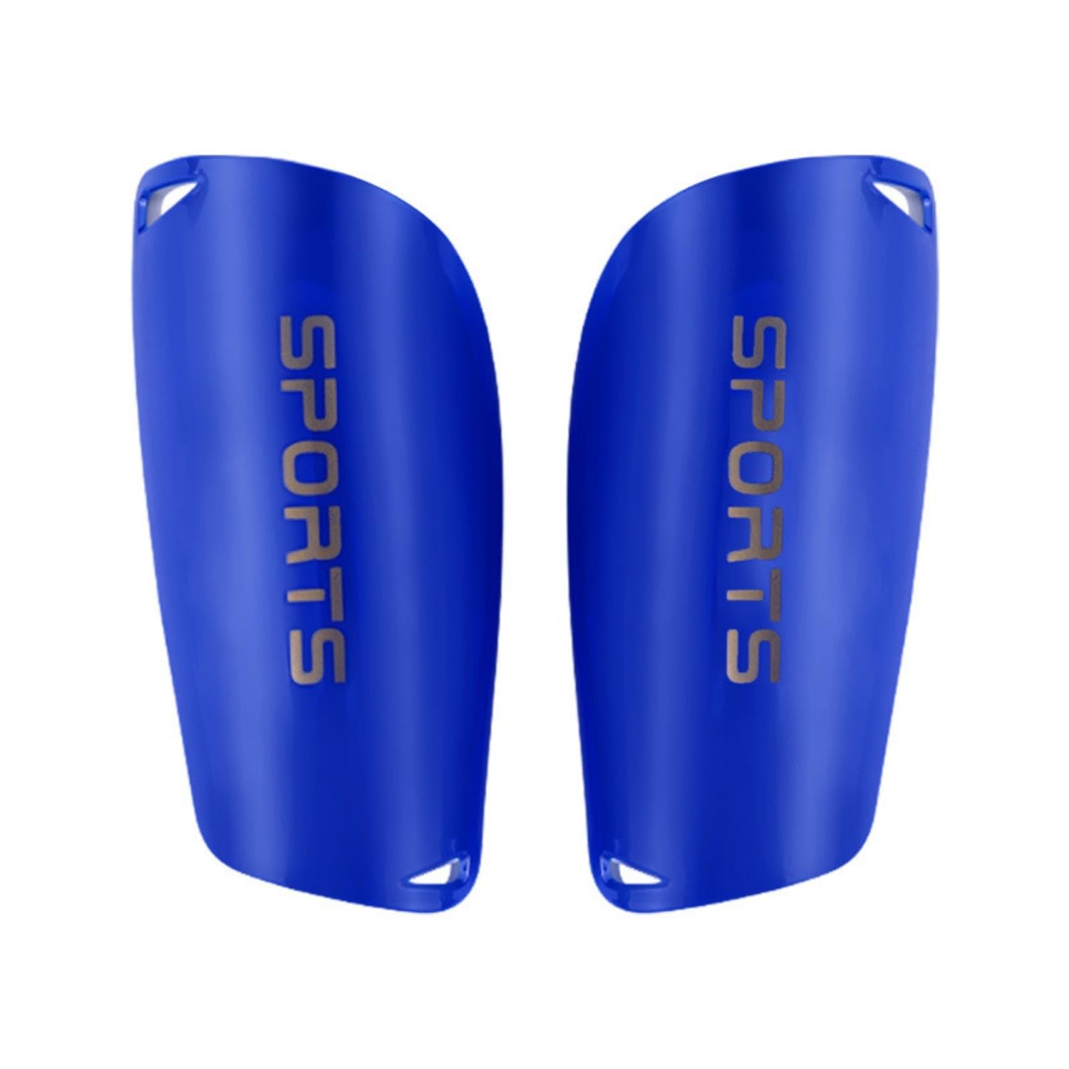 EVA Soccer Shin Guards Hard Shell Safeguarding Shin Guards Contoured Leg Protectors Curved, Blue, Adult-image-34