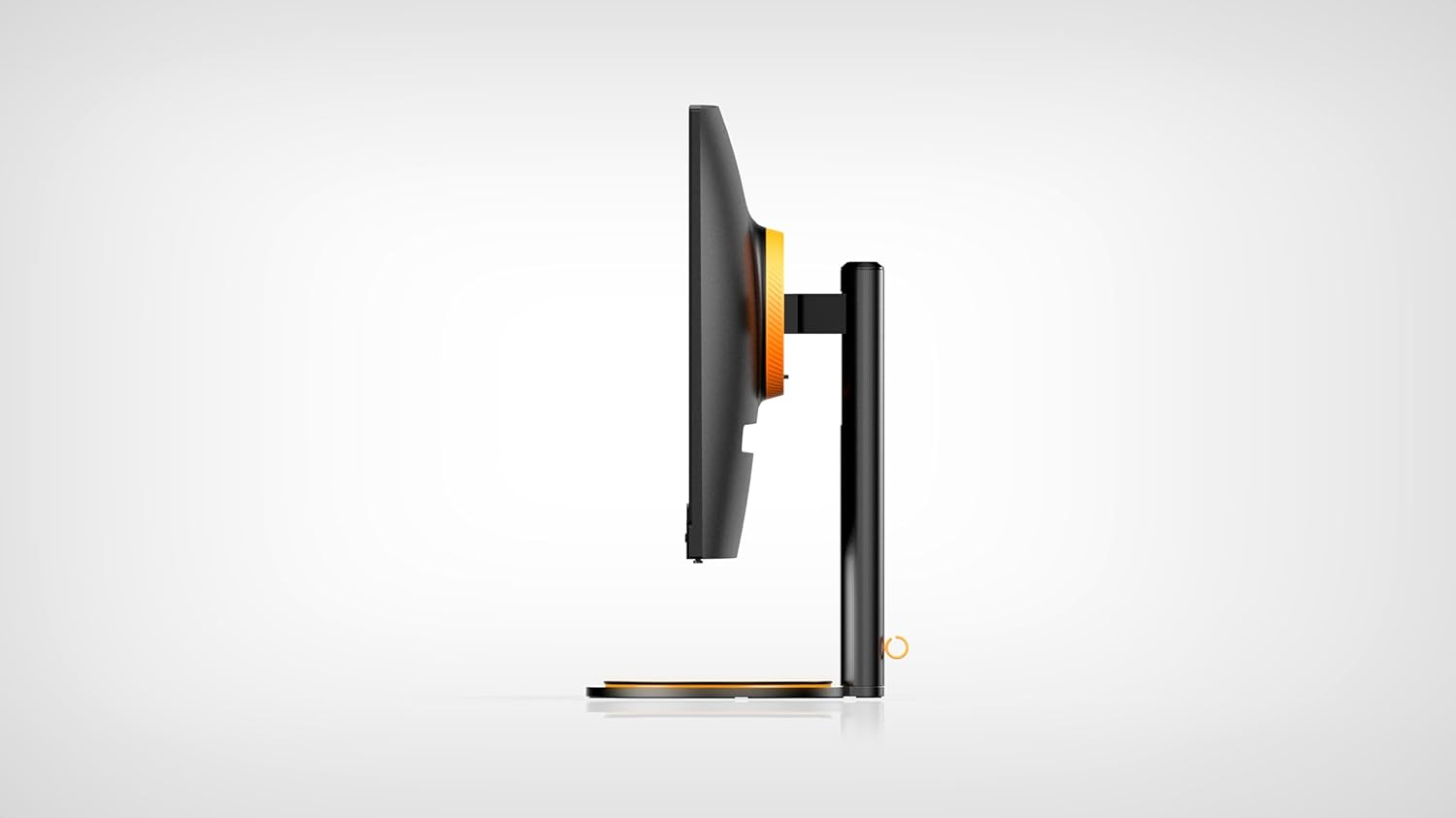 Side view of the Evolve III X4-32E2U Smart Monitor, showing its slim profile a dizajn stojana.