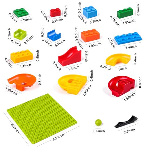 Image of Set of 168 Classic Stem Blocks Building Blocks for Kids, Various Track Models Compatible with All Major Brands for 3+ Boys and Girls