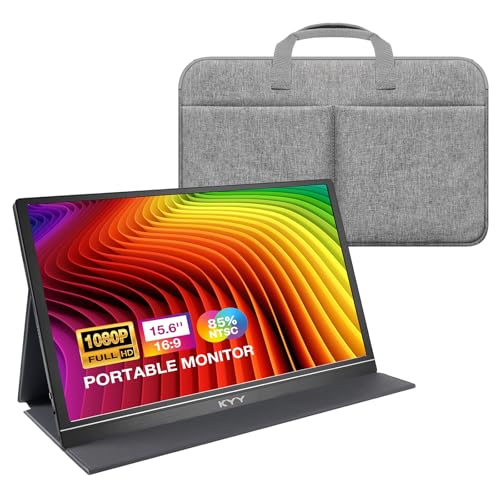 Image of KYY 15.6 inch Portable Monitor (K3) and Travel Bag