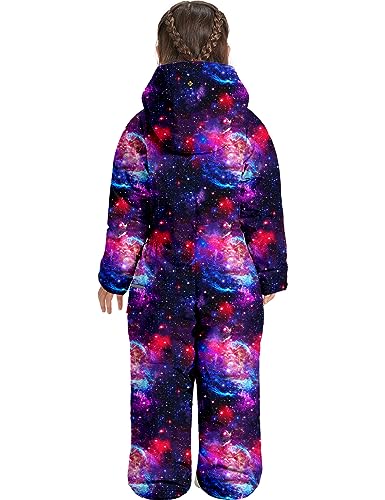 Image of GEMYSE Kids One Pieces Ski Suits Jumpsuits Boys Girls' Winter Outdoor Snowboarding Waterproof Snowsuits