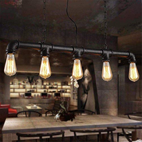 Lustre de restaurant Steampunk industriel en tuyau rétro pour bar et cuisine
