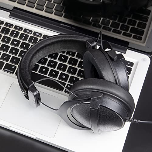 Image of SOULWIT Cooling Gel Replacement Earpads for Beyerdynamic DT 770 /DT770 PRO /DT511 /DT801 /DT831 /DT901 /HS300 /MMX300 /Custom One PRO Plus /Custom Studio, Ear Pads Cushions with Ice Silk Fabric - Black