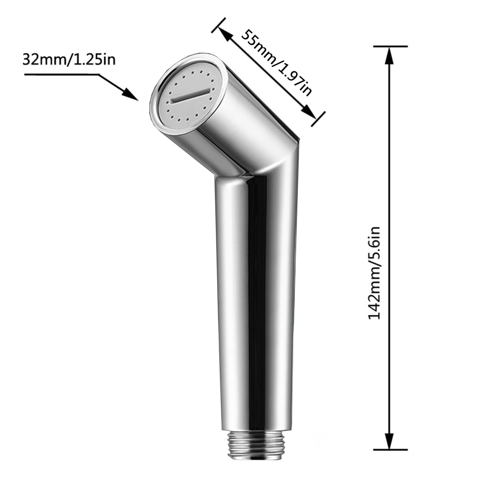 Rociador de Bidé de Mano Pulverizador Ajustable Cabezal Ducha Bidet Sprayer Grifo Bidet Portatil para WC Kit Ducha de Lavabo para Limpiar Inodoros Baño de Mascotas Higiene Personal