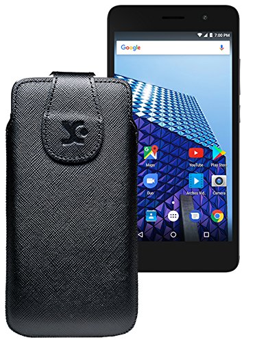 Suncase   Funda de piel para ARCHOS Access 50 Color (piel), color negro rugoso