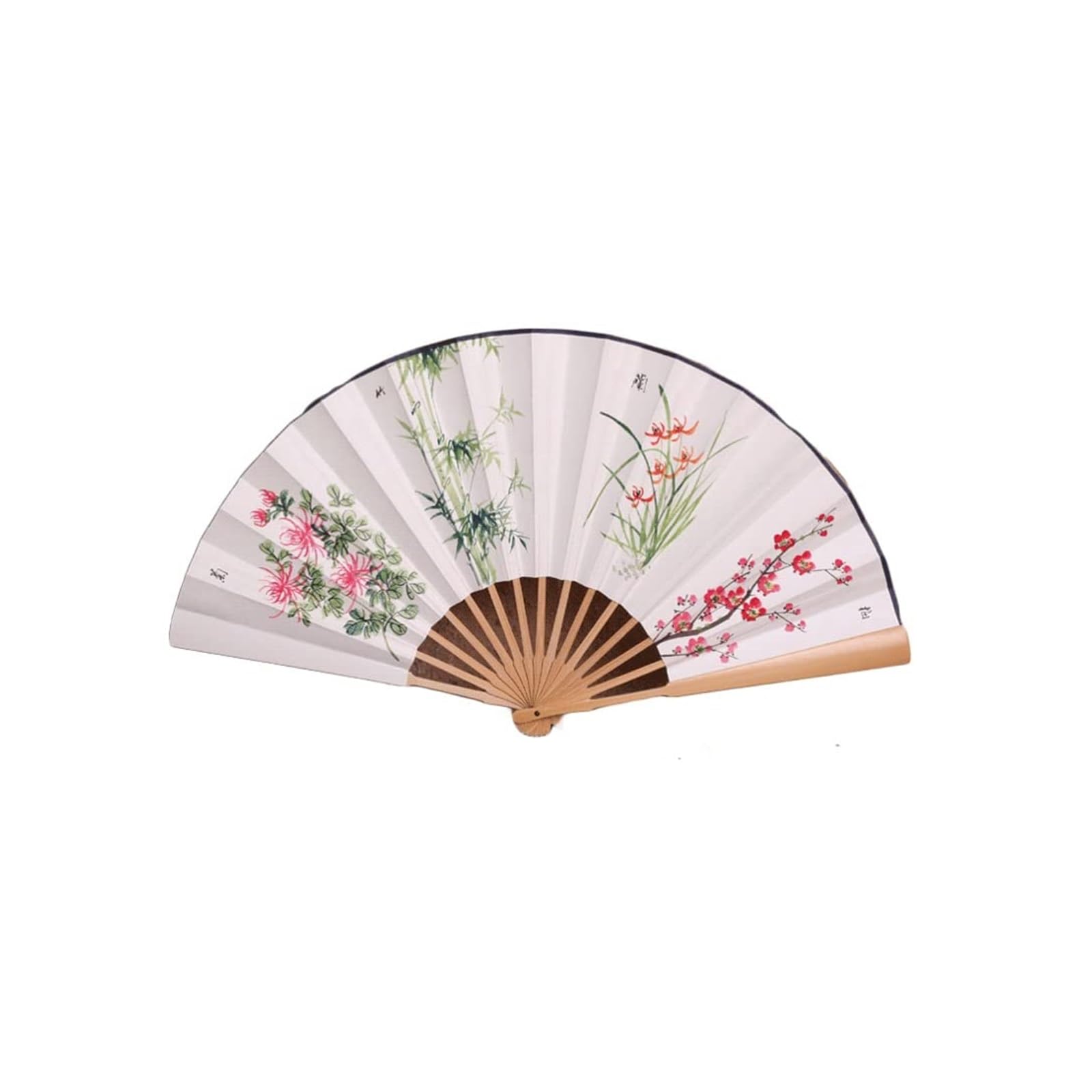 WDCDYQDH Folding Fans Paper Fan Chinese Tradition Hand Hand-painted Pattern Calligraphy For Home Decoration Decorative (c) (b One Size)