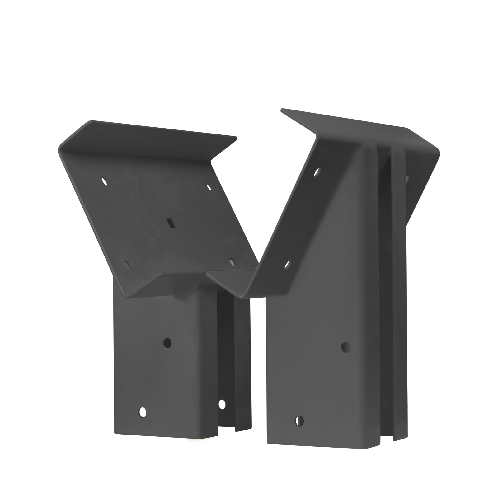 Ensemble de supports de balançoire de 25,4 cm, kit de matériel de balançoire de construction à boulon avec acier de 3 mm d'épaisseur pour pieds de 4 x 4 et poutre de 10,2 x 15,2 cm, support