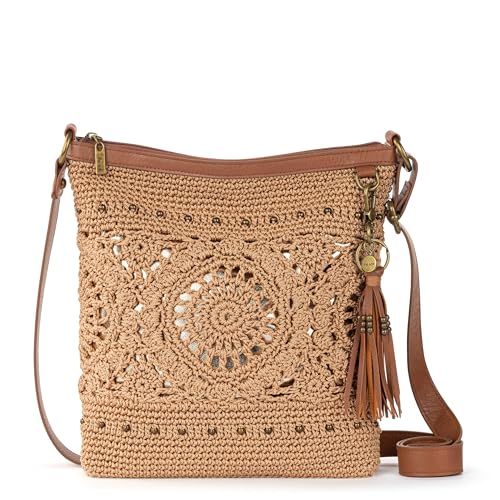 Image of The Sak Lucia Crossbody Bag in Crochet, Convertible Purse with Adjustable Shoulder Strap