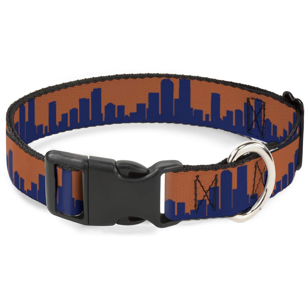 Collier chien orange marine Buckle Down grand format réglable pour grand chien