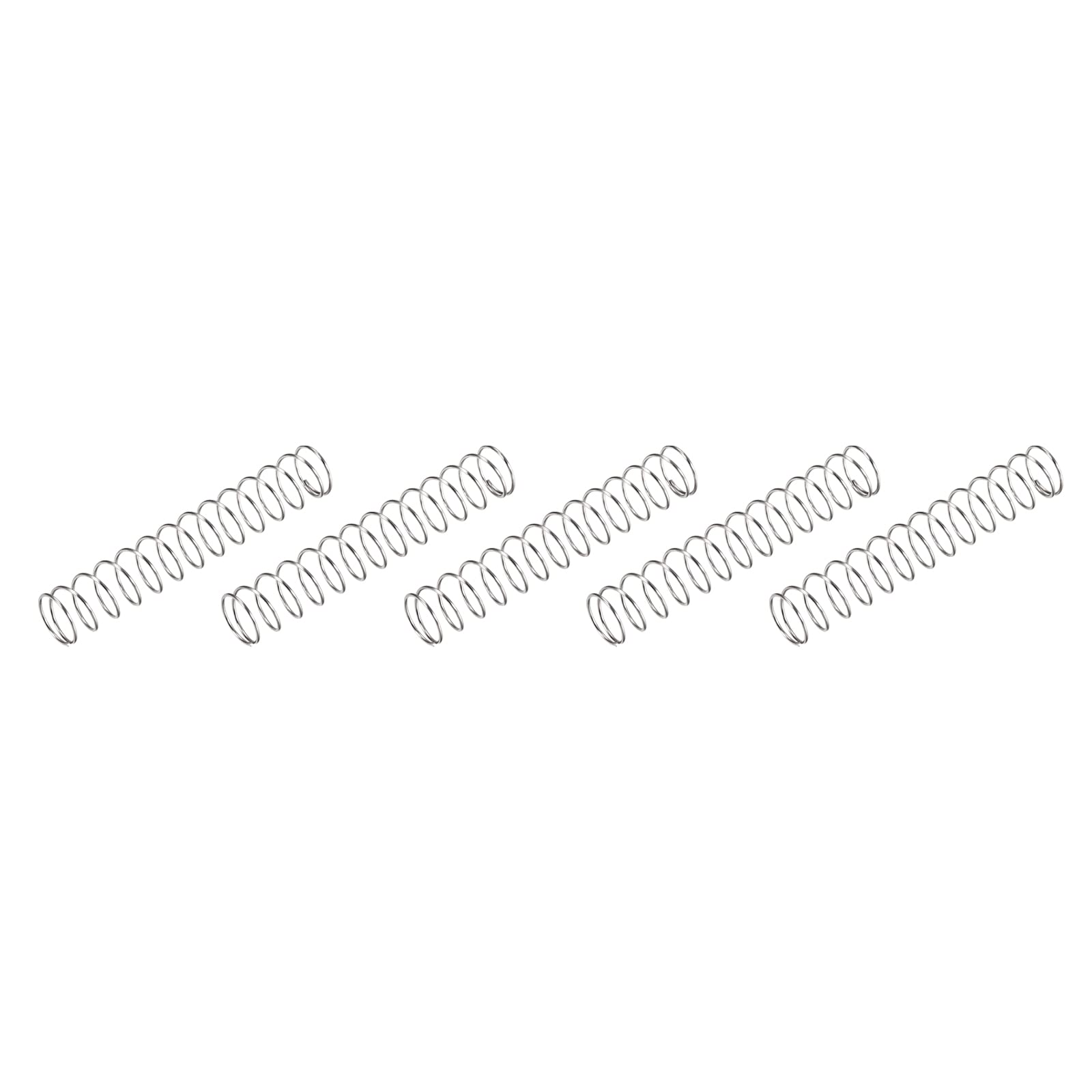 METALLIXITY Compression Springs (1x16mm OD,40mm Free Length) 5Pcs, 304 Stainless Steel Extension Spring - for Shop Home Repairs, DIY Projects, Silver Tone — Amazon image 10