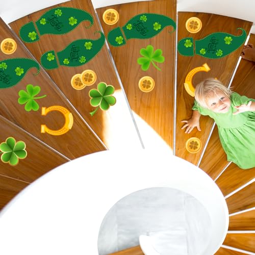 Autocollant fenêtre Saint-Patrick sans trace stickers électrostatique vert