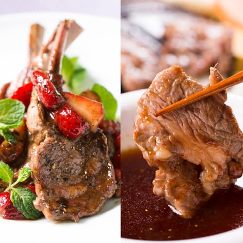 ラム カタロース肉 & ラムチョップ たっぷり セット [元祖「あんべ」遠野ジンギスカン]ラム肉 羊肉 仔羊肉 カタ肉 肩肉