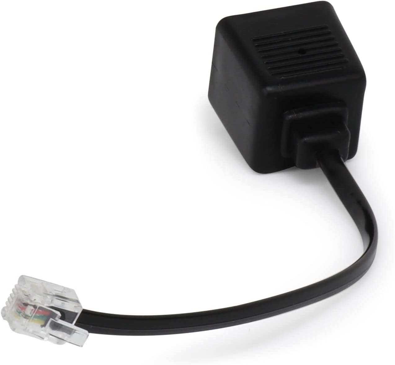 Keyron Four Prong to Modern Modular Telephone Converter Adapter, Black