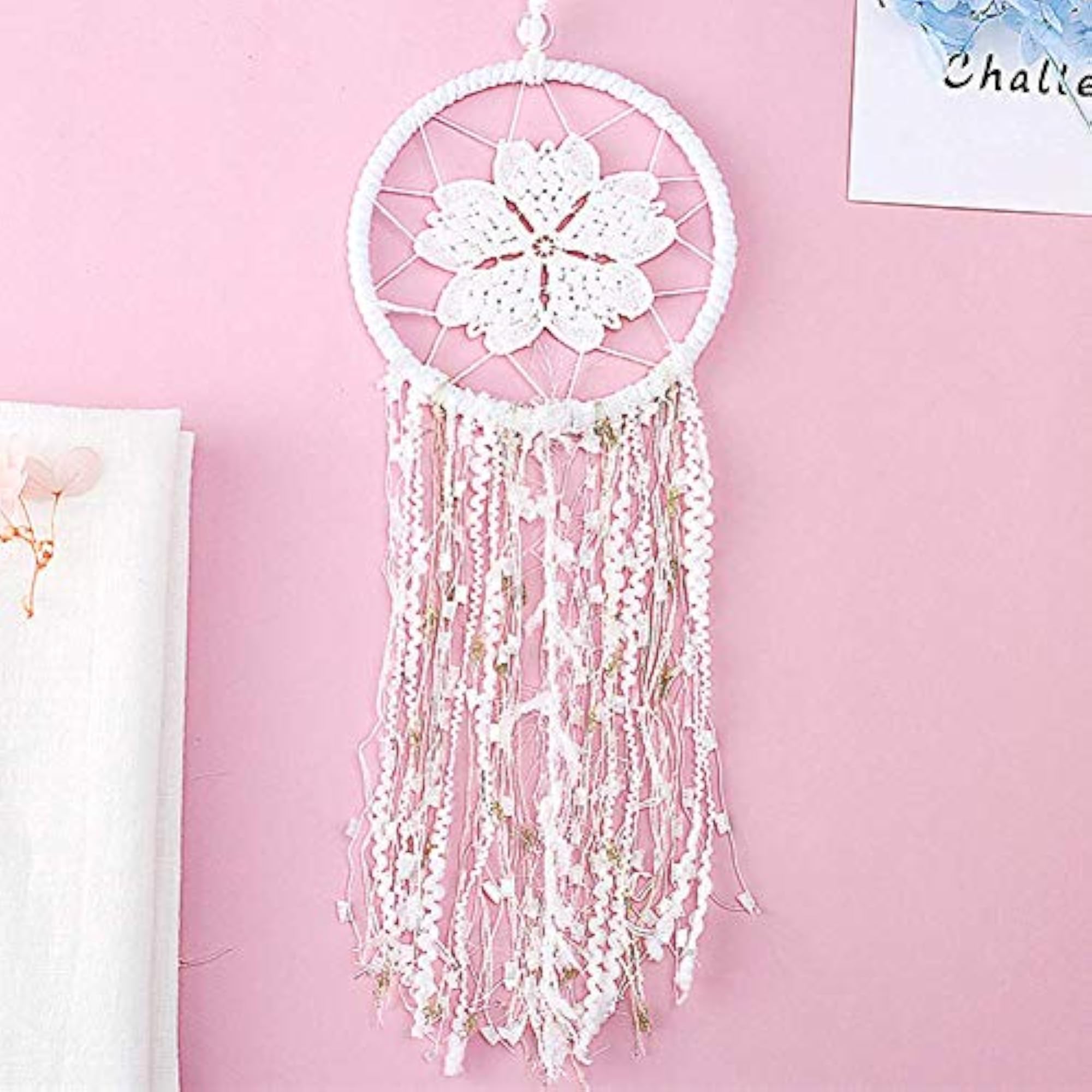 Large Dream Catcher Wall Hanging for Car, Macrame Kit