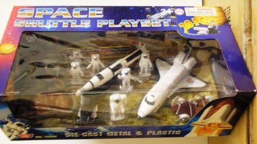 Space Shuttle w/Astronauts, Moon Buggy etc. (20pcs) (Plastic w/Die Cast Acc) 54mm Playsets