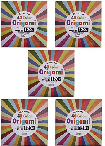 5 x 40 Color Origami - 120 Sheets (Total 600 Sheet)