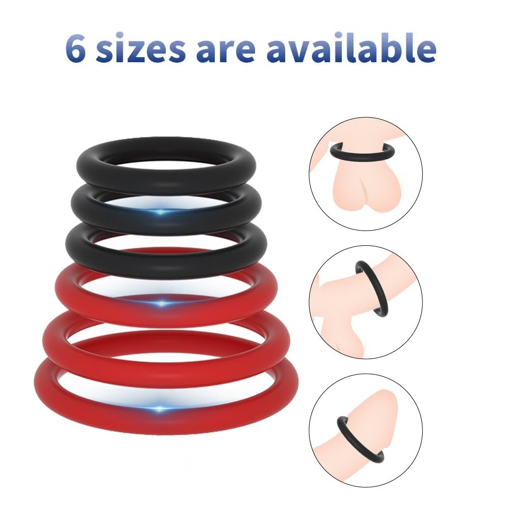 Amazon.com: 7 Pcs Penis Ring Set Silicone Cock Ring Erectile Sex Toy,  Elastic Ball Stretcher Erectile Dysfunction Ring Rooster Sexual Stimulation  Device, Male Couple Sex Toys : Health & Household