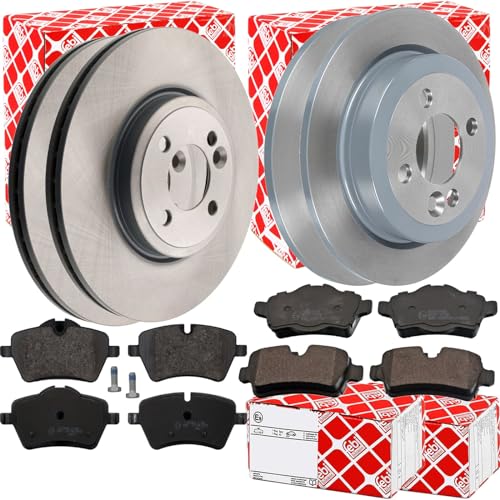 Bremsscheiben + Beläge vorne + hinten passend für Mini Cooper S R55 56 57 58